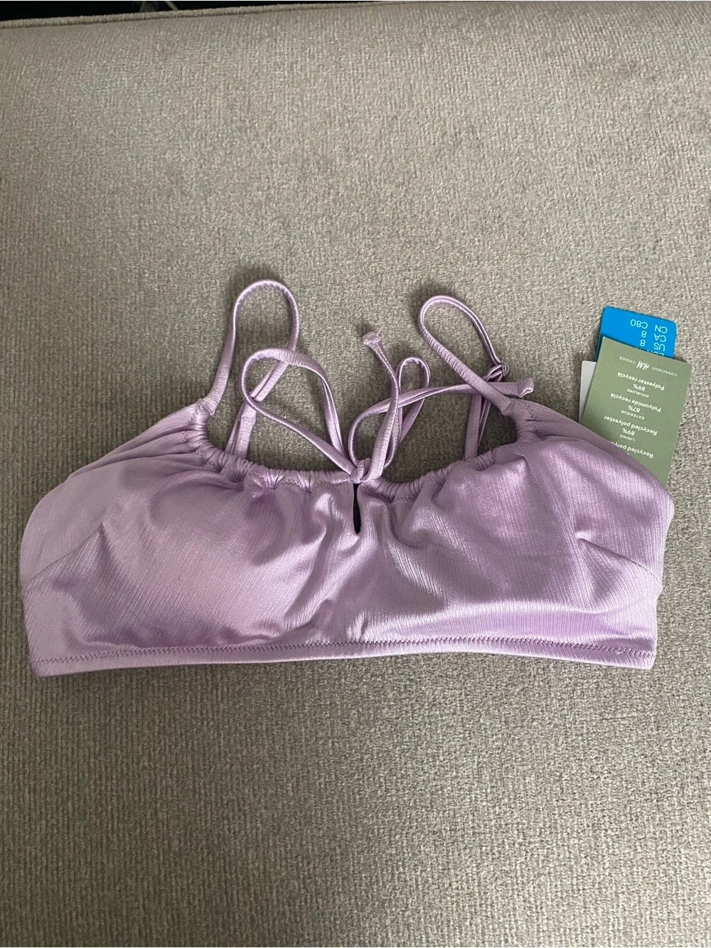 H&M bikini top purple